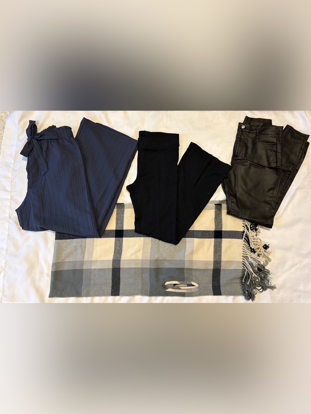 Womens clothing lot pants and shawl 
Medium